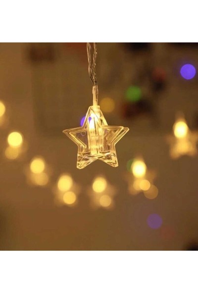 LED Ampüllü Yıldızlı Mandallar
