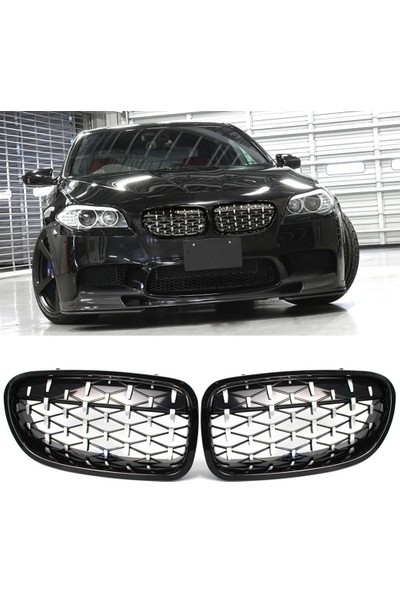 Araba Alışveriş Bmw Aksesuar&tuning F10 Diamond Parlak Siyah Ön Panjur