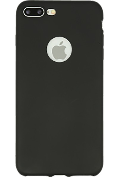 Shaai Apple iPhone 8 Plus Silikon Kılıf Siyah