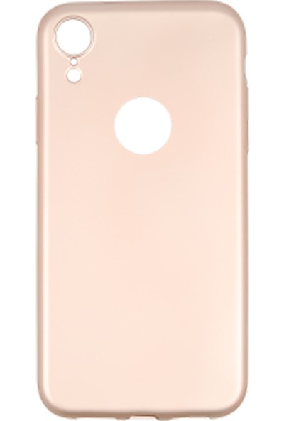 Shaai Apple iPhone Xr Silikon Kılıf Rose Gold