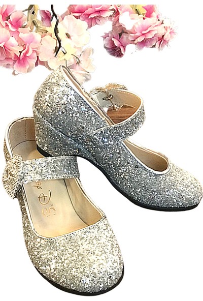 Sparkle Topuklu Ayakkabı Gümüş