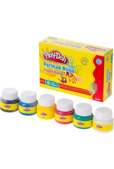 Play-Doh Parmak Boyası 6 Renk 30 Ml Play-Pr001