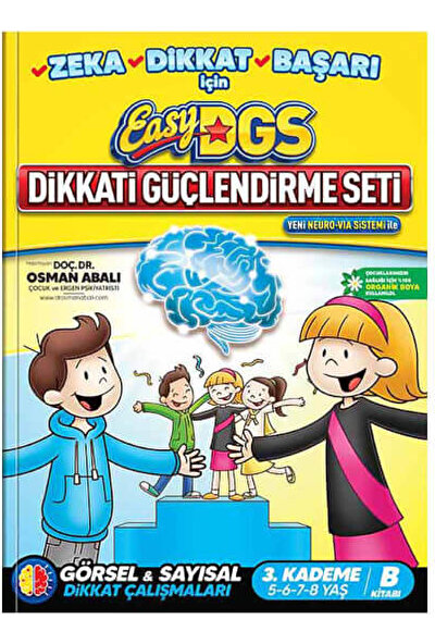 Easy Dikkati Güçlendirme Seti 5-8 Yaş B Kitapçığı - Osman Abalı
