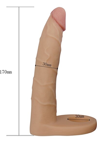 Ultra Yumuşak Anal 17 cm Protez Penis Çift Yönlü Ilişki