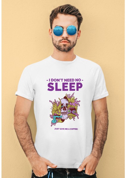 Unisex Beyaz Ön Dijital Baskılı T-Shirt