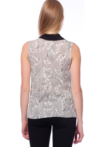 Şal Baskılı Kolsuz Gömlek fiyatları