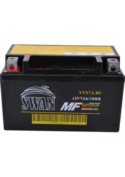 Swan Akü Ytx7A- Nınja 250R Fıddle 2 125 An125 People 250 Mondıa