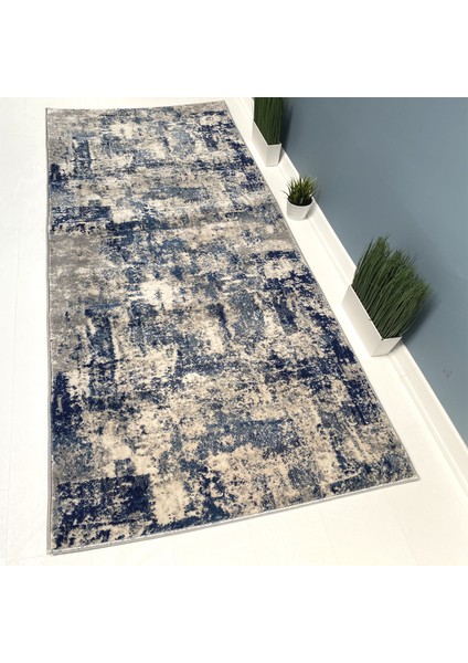 Halı Evrim G3904 100X810 cm Bej/mavi Kesme Yolluk Halı