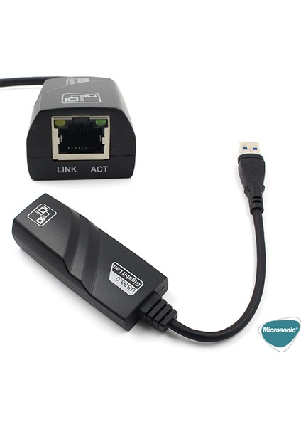 USB 3.0 To Ethernet Adaptör Siyah