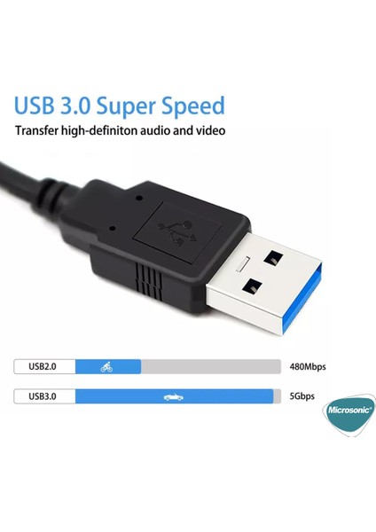 4K HD Video Capture Kablo, USB HDMI Adaptör Çevirici Siyah