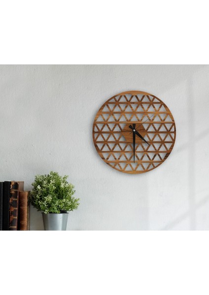 Gift Dekoratif 45CM Ahşap Duvar Saati-87