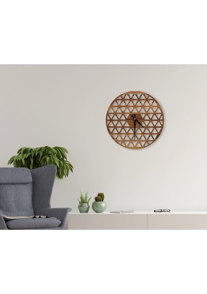 Gift Dekoratif 45CM Ahşap Duvar Saati-87