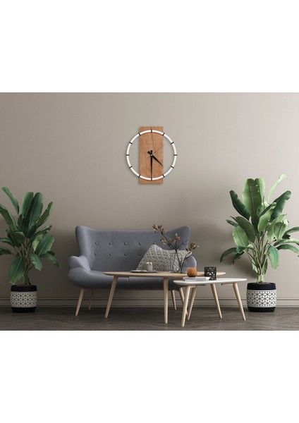Gift Dekoratif 45CM Ahşap Duvar Saati-85