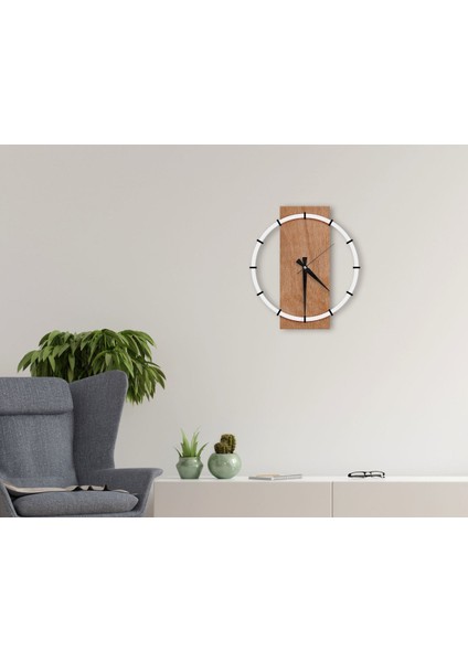 Gift Dekoratif 45CM Ahşap Duvar Saati-85