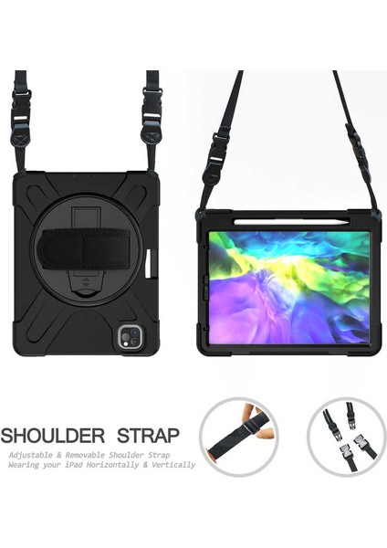 Apple iPad Pro 11 2. Nesil 2020 Kılıf Defender Askılı Zırhlı Tank Case A2228 A2068 A2230 A2231 fırsatları