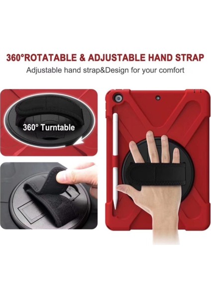 Apple iPad Pro 10.5 Kılıf Defender Standlı Askılı Tank Case A1701 A1709 A1852 Kırmızı fiyatları