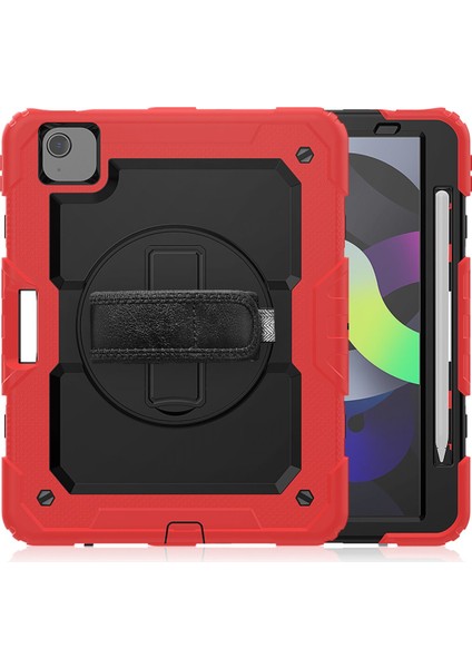 Apple iPad Pro 11 2. Nesil Kılıf Defender Zırhlı Tank Case A2228 A2068 A2230 A2231 Kırmızı
