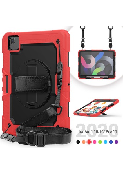 Apple iPad Pro 11 2. Nesil Kılıf Defender Zırhlı Tank Case A2228 A2068 A2230 A2231 Kırmızı fiyatları