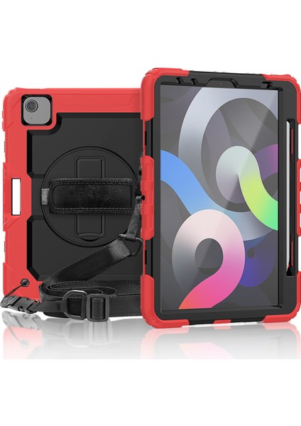 Apple iPad Pro 11 2. Nesil Kılıf Defender Zırhlı Tank Case A2228 A2068 A2230 A2231 Kırmızı modelleri