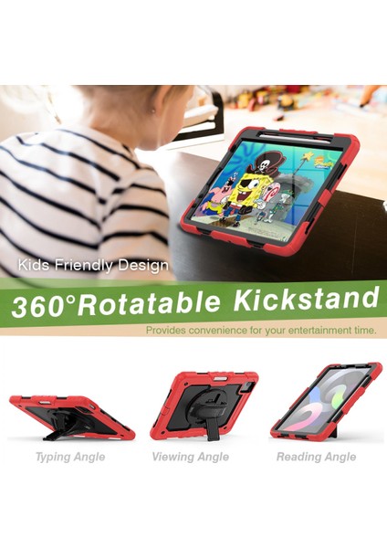 Apple iPad Pro 11 2. Nesil Kılıf Defender Zırhlı Tank Case A2228 A2068 A2230 A2231 Kırmızı fırsatları
