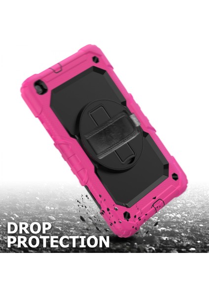 Samsung Galaxy Tab A 8.0 T290 T295 T297 Kılıf Defender Standlı Askılı Tank Zırhlı Case Pembe fiyatları