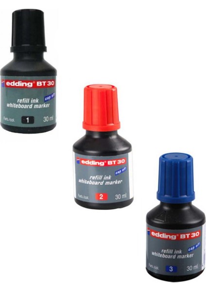 edding (E-BT30)  Mürekkep 30 ml 3'lü Set