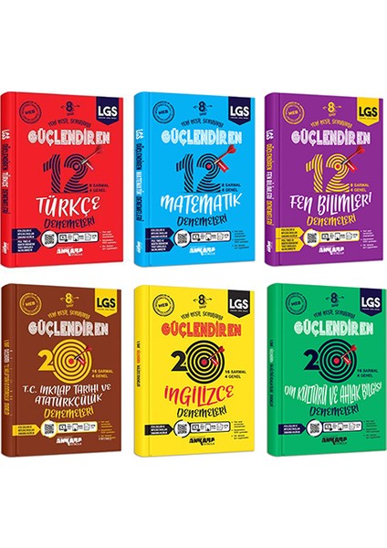8.Sınıf LGS Güçlendiren Deneme Seti - 6 Kitap