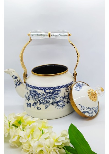 Vintage Blue Emaye Kettle fırsatları