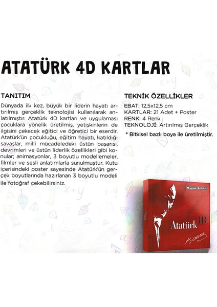 Atatürk 4d Artırılmış Gerçeklik Kartları