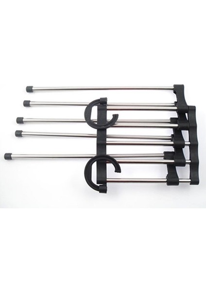 Pratik Pantolon Eşarp Kravat Askılığı Kızaklı Elbise Asacağı (2 Adet)