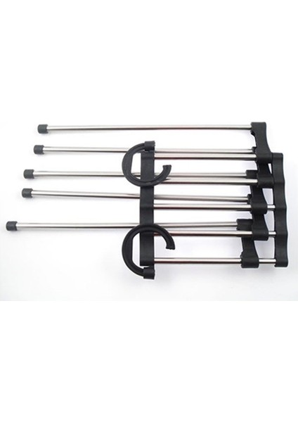 Pratik Pantolon Eşarp Kravat Askılığı Kızaklı Elbise Asacağı (2 Adet) fırsatları