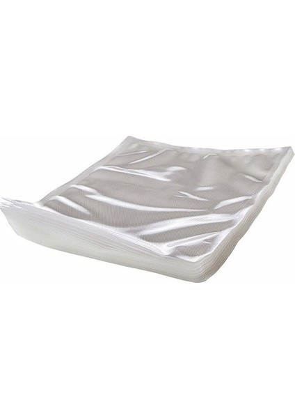 Ev Tipi Vakum Makinelerine Uyumlu Tırtıklı (Gofrajlı) Vakum Poşeti 30X40 cm 50 Adet