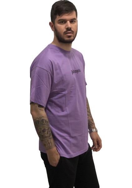 Palm Angels Dijital Baskılı Pamuk Ter Tutmayan Oversize Yeni Trend Erkek Tshirt fiyatları