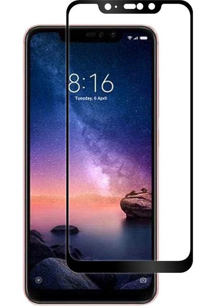 Xiaomi Redmi Note 6 Pro Nano 10D Cam Ekran Koruyucu Siyah