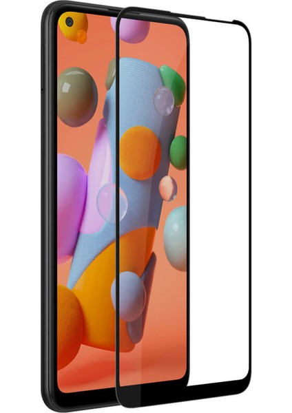 Samsung Galaxy A11 Nano 10D Cam Ekran Koruyucu Siyah