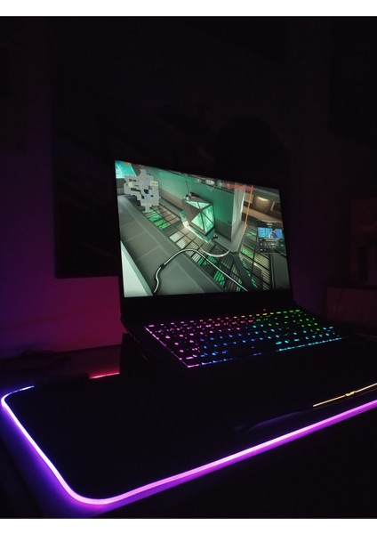 Voll Rgb 800 x 300 mm Oyuncu Gamer Mousepad Siyah