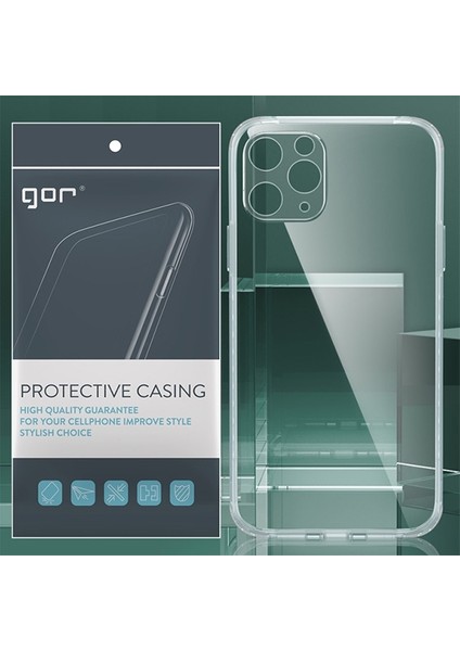 Gor Iphone 11 Pro Max 6.5 Inch Kamera Korumalı Şeffaf Silikon Kılıf AL-31655 fiyatları