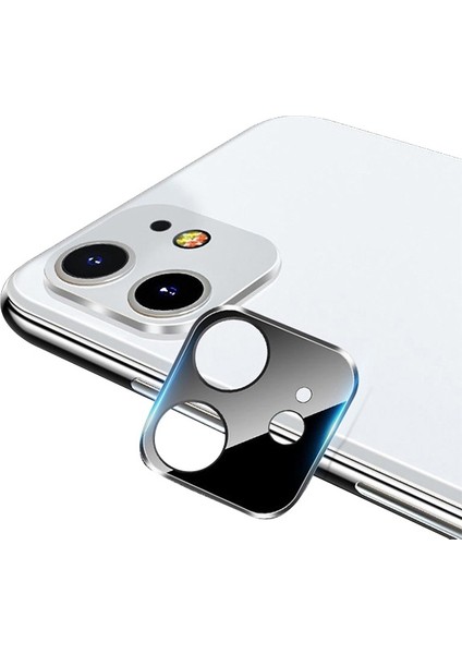 Iphone 11 6.1 Inch 2019 3D Kamera Koruyucu Cam+ Metal Lens