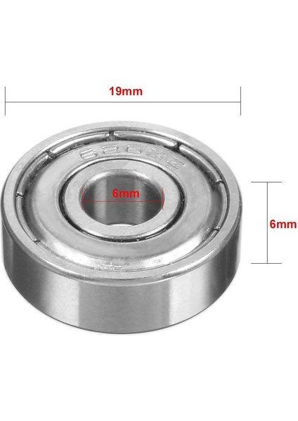 30 Adet 626ZZ Rulman - Metal Mühürlü Çok Amaçlı Bilya Rulman - 6X19X6 Ölçülerinde Bilye