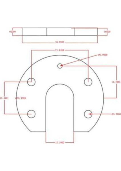 J-Head Hotend Aluminyum Montaj Plakası U-Shaped Teflik