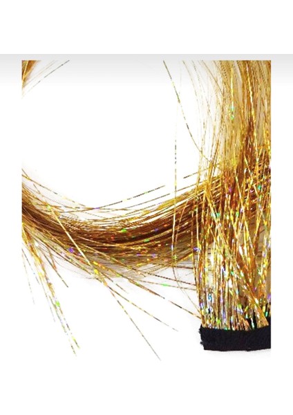 Kadın Çıt Çıtlı Altın Hair Tinsel