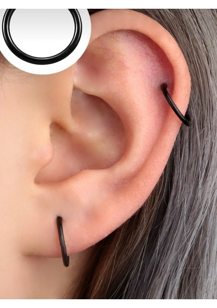 Cerrahi Çelik Piercing , Halka Tragus Helix PIERCING(10MM)