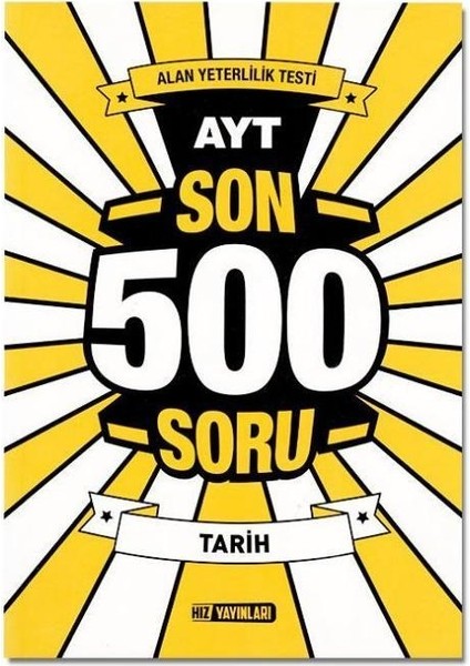 AYT Edebiyat Coğrafya Tarih Son 500 Soru Seti modelleri