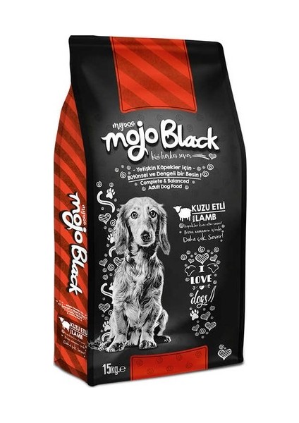 Mydog Mojo Black Kuzu Etli Yetişkin Köpek Maması 15 kg
