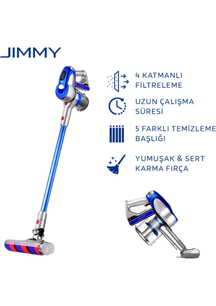 Jimmy JV83 Dikey Şarjlı Süpürge