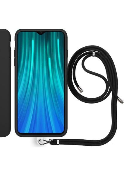 Xiaomi Redmi Note 8 Pro Ip Askılı Silikon Kılıf Siyah