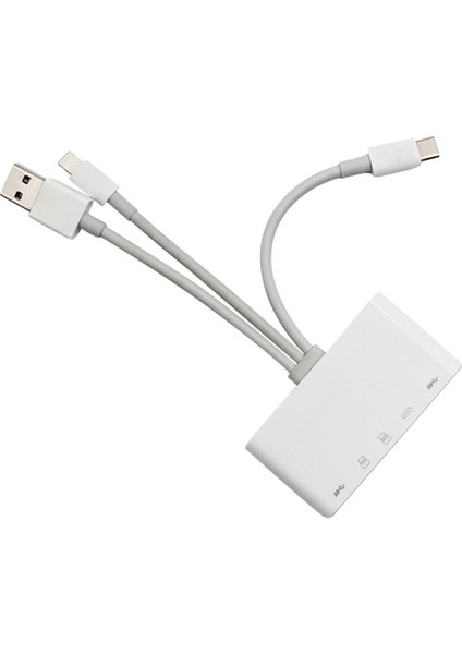 3 In1  Iphone+Usb C+ USB A Kamera Okuyucu Kart Okuyucu