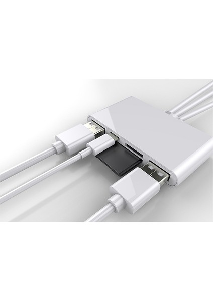 3 In1  Iphone+Usb C+ USB A Kamera Okuyucu Kart Okuyucu