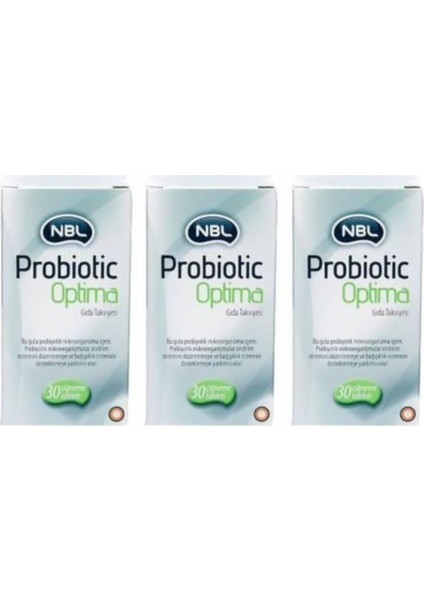 Probiotic Optima 30 Çiğneme Tableti 3 Adet