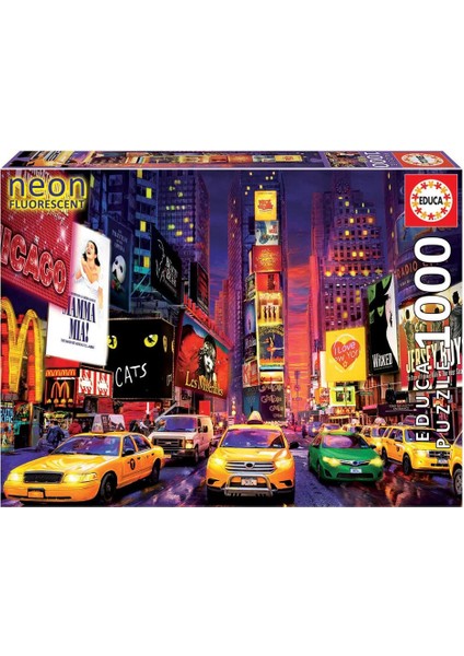 1000 Parça New York Tımes Meydanı Neon 18499